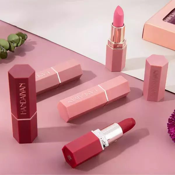 Kit de Batons Matte Handaiyan com 6 Cores Modernas e Duradouras