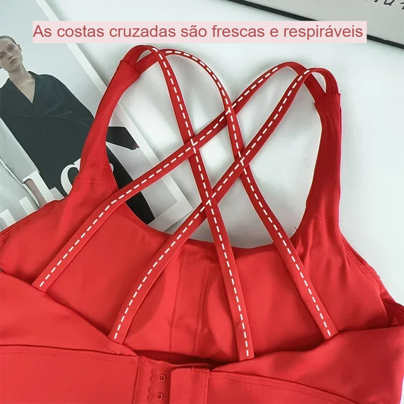 Sutiã Top Cruzado Confort