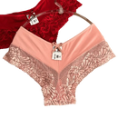 Kit 5 Calcinhas Shortinho Luxo Renda Belle
