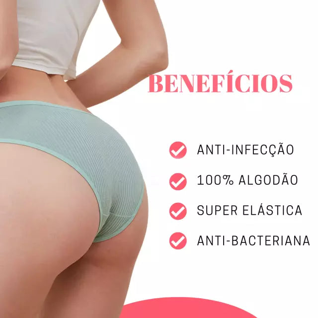 Kit 10 Calcinhas Soft Plus: Conforto e Saúde Íntima