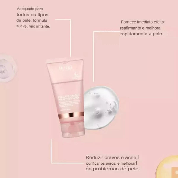 Máscara de Colágeno Rasgável: Hidratação e Rejuvenescimento