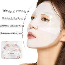Kit Máscara Facial Noturna com Colágeno Hidratante