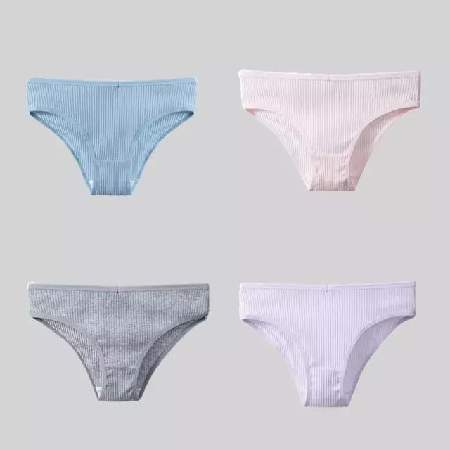 Calcinha 100% algodão - Conjunto 4 Peças