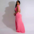 Vestido Longo de Festa - Elegância com Decote V