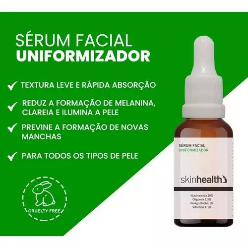 Sérum Facial Uniformizador SkinHealth com Niacinamida 10% + Oligomix