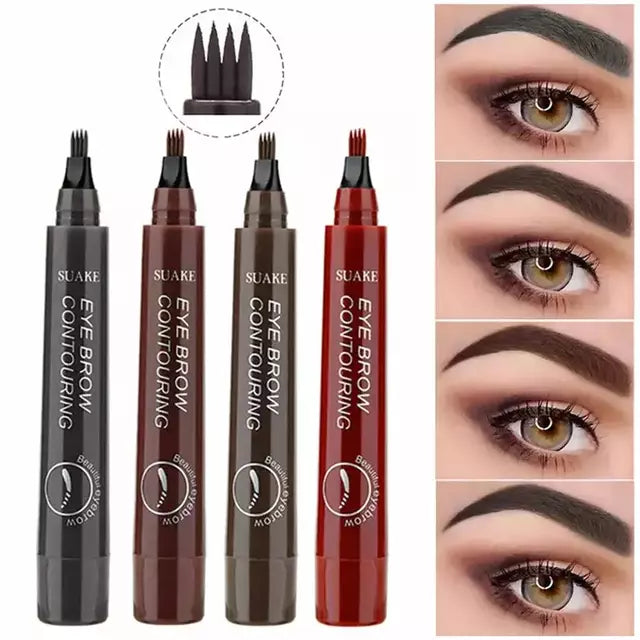 Caneta para Sobrancelhas 4 Pontas à Prova D’água (Pague 1 Leve 2)
