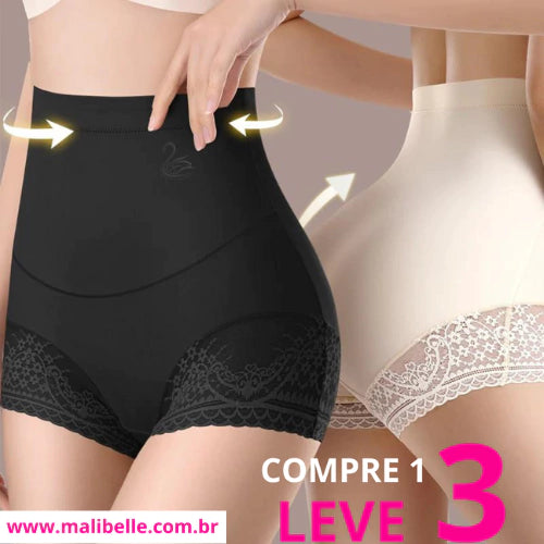 Calcinha Modeladora Cintura Alta (COMPRE 1 LEVE 3)